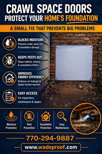 Crawl spaces and Basements for Wade Drainage Solutions in Atlanta, GA