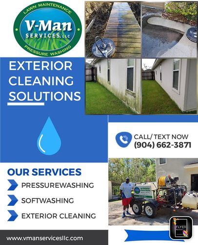 Pressure Washing & Softwashing for V Man Services LLC in Asbury Lake, FL