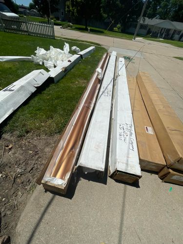 Copper Gutter Installation for The Gutter Man Seamless in Kearney, NE