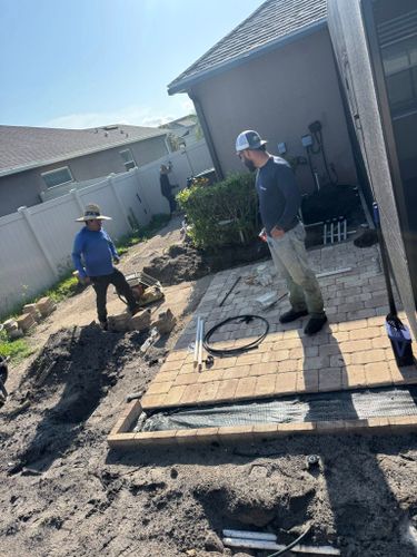 Hardscape Installation for Prestige Landscape Solutions in Vero Beach, FL