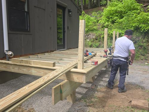 Deck and Patio Installation for AA Family Construction in Lebanon, NH