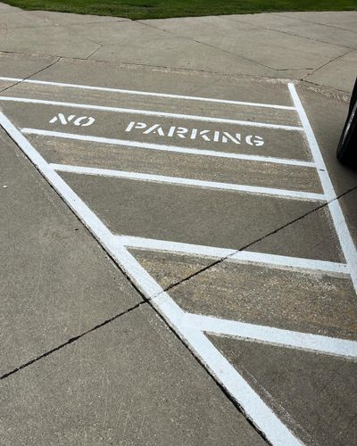 Line Striping for Midwest Line Striping LLC in Spirit Lake, IA