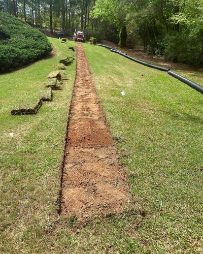 Drainage Pipe Installation for Fayette Property Solutions in Fayetteville, GA