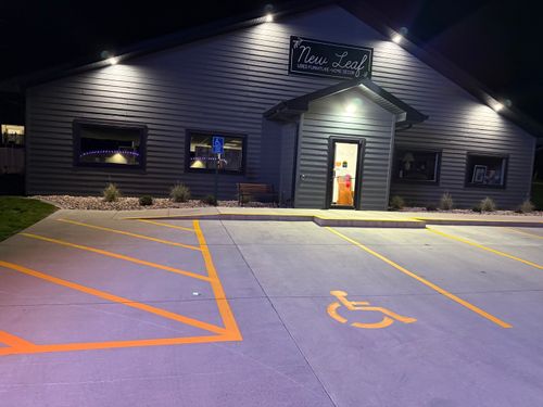 Line Striping for Midwest Line Striping LLC in Spirit Lake, IA