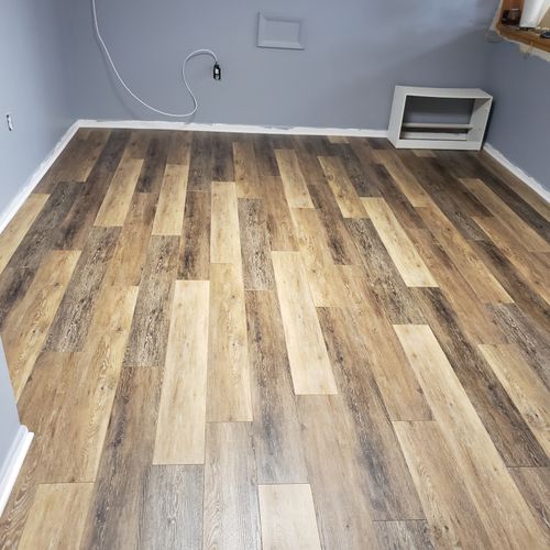 Professional Luxury Vinyl Plank (LVP) (LVT) Installation for One Cut Flooring in Baltimore, MD