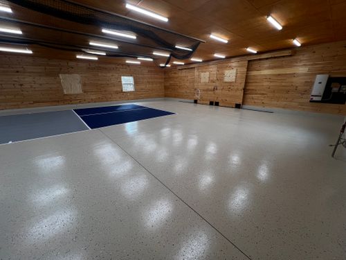 Epoxy floors for Green Valley Painting in Thompson, CT