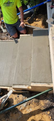 Concrete Paving for Friedrich Fence in Sterling, IL