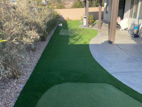 Artificial Turf Installation for Aidan Jade Landscaping in Riverside County, CA