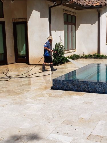 Patio & Pool Deck Cleaning for Connected Exterior Cleaning in Dallas, TX