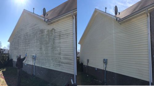 House and Roof Softwash for Oakland Power Washing in Clarksville, TN