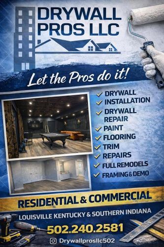 Drywall Installation for Drywall Pros in Louisville, KY