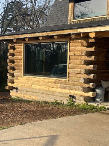 Log Home Finishing for Moss Construction in Longview, TX