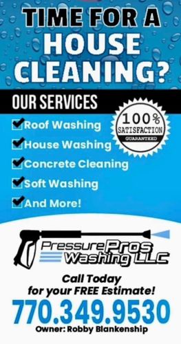 Roof Cleaning for Pressure Pros Washing in Peachtree City, GA