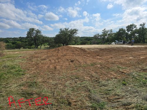 Site Preparation for Evant Backhoe & Construction in Evant, TX