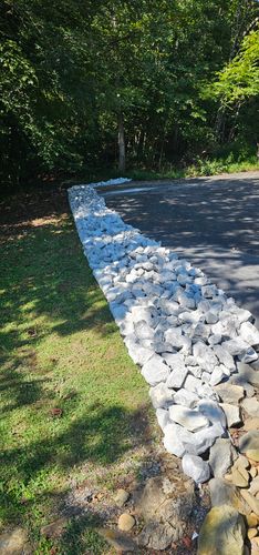 Rip Rap for Restoration Shoreline Norris Lake Rip Rap in Norris Lake, TN