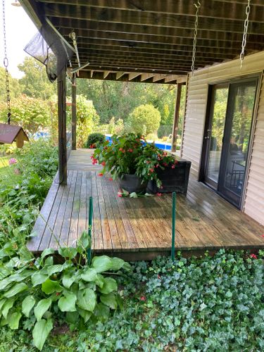 Deck cleaning for J&J Power Washing and Gutter Cleaning in Sycamore, IL