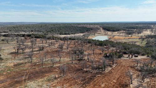 Excavation and site prep for South Prairie Construction in Graham, TX