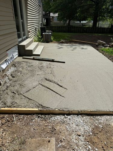 Concrete Driveway Installation for Immaculate Concrete and Construction in Troy, IL