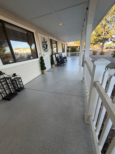 Polyaspartic Patio Coatings for PRYME EPOXY LLC in Mayer, AZ