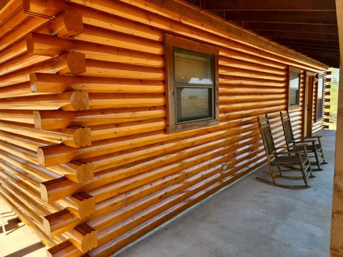Log Home Finishing for Moss Construction in Longview, TX