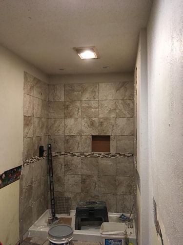 Bathroom Renovation for Jones Construction & Flooring in Bogata, TX