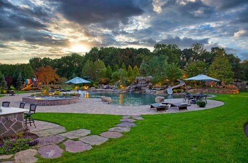Gunite Swimming Pools & Water features for Total Concepts NJ in Marlboro, NJ