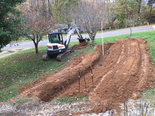 Trenching for Elias Grading and Hauling in Black Mountain, NC