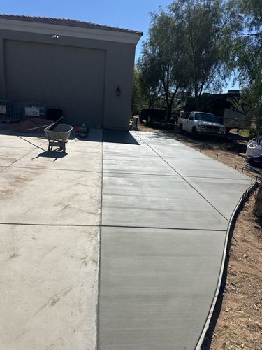 Driveway Construction for K Concepts in Central Pheonix, AZ