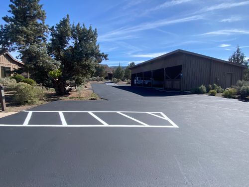 Line Striping for Pacific Sealcoating in Bend, OR