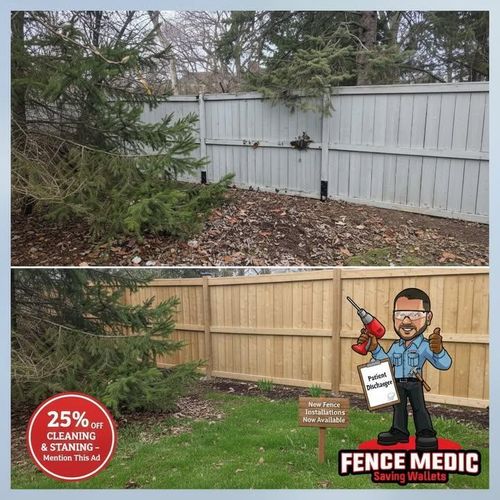 Fence Cleaning and Staining for Fence Medic in Arlington Heights, IL