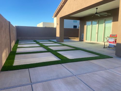 Artificial Turf Installation for Infinity Concepts Landscaping in Bullhead City, AZ