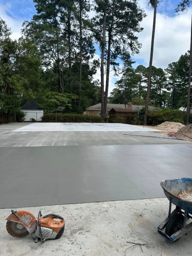 Concrete Driveway installation for Concrete Cowboyz in Greenville, NC