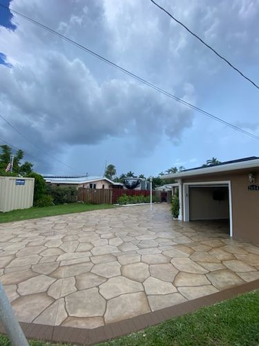 Patio Design & Installation for Beautiful and Affordable Stamped Concrete by Castilla Concrete Finish Design Corp in Sunrise, FL