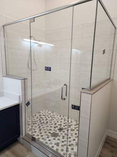 Installation Frameless Glass Enclosure for Shower for Southern Image in Rockledge, Florida