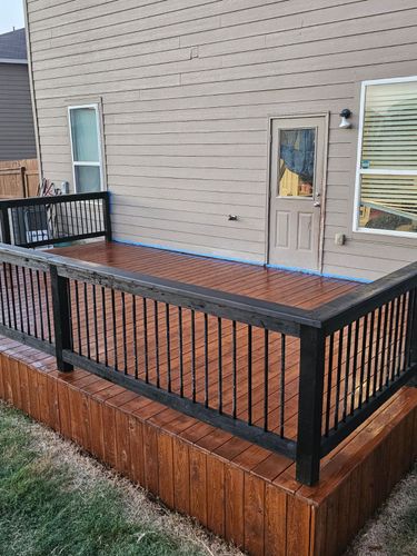 Deck stain and seal for Ansley Staining and Exterior Works in New Braunfels, TX