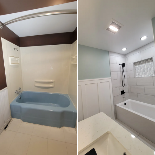 Ceramic Tile Installation for DLN Home Remodeling in Peru, IL