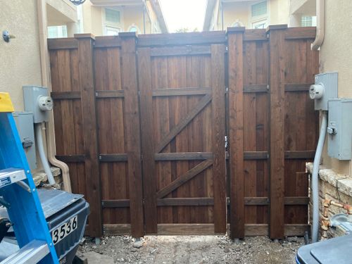 Fence Installation for Westside Fence and Stain in Plano, TX