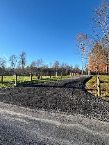 Driveway Construction for Schrock’s Land Management in Northern Virginia, Shenandoah Valley, VA