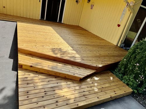 Deck Staining for Golden Line Painting, LLC in Seattle, WA