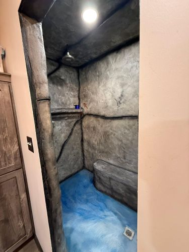 Full Depth Custom Carved Concrete for Whitfield Concrete Construction in Solsberry, IN