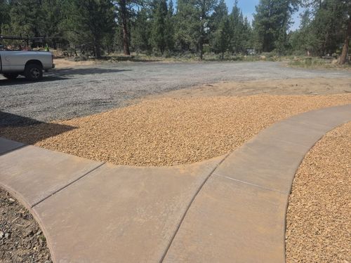 Stamped Concrete Installation for TJR Concrete and Construction in Bend, OR