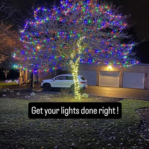 Holiday Lighting for Fence Medic in Arlington Heights, IL