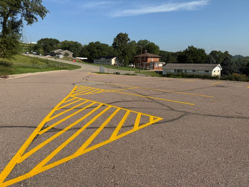 Line Striping for Midwest Line Striping LLC in Spirit Lake, IA