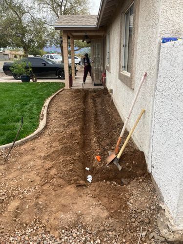 Mulch Installation for Revolution Landscape Construction in Mesa, AZ
