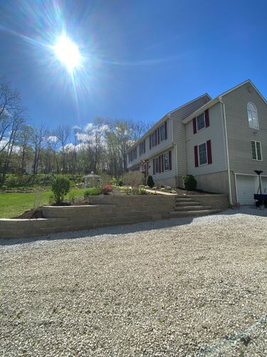 Retaining Wall Construction for Disessa in Wantage, NJ