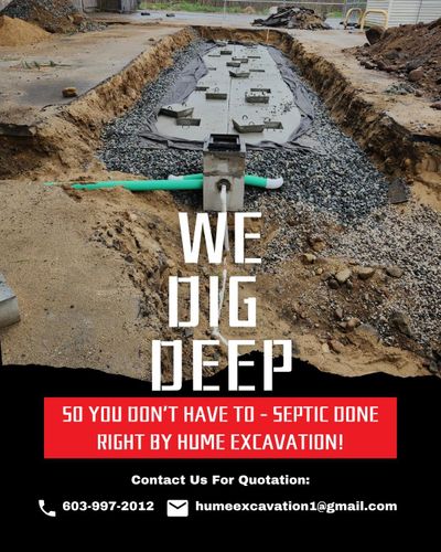 Site Preparation for Hume Excavation in North Hampton, NH
