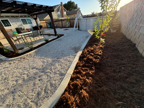 Concrete Edging for Aidan Jade Landscaping in Riverside County, CA