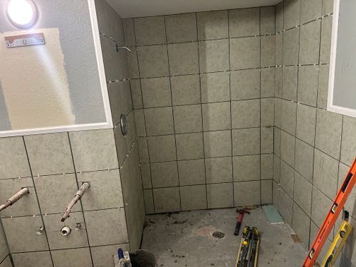 Bathroom Renovation for Jones Construction & Flooring in Bogata, TX