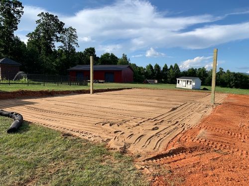 Site Grading for Barnes Backhoe & Grading in Taylorsville, NC