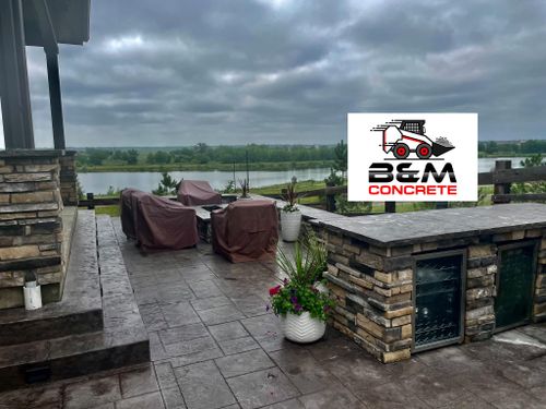 Stamped Concrete Installation for B&M Concrete LLC in Longmont, CO